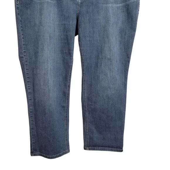 Lane Bryant 24 Jeans Straight Leg Genius Fit Denim Stretch Denim Classic Pockets - Picture 5 of 13